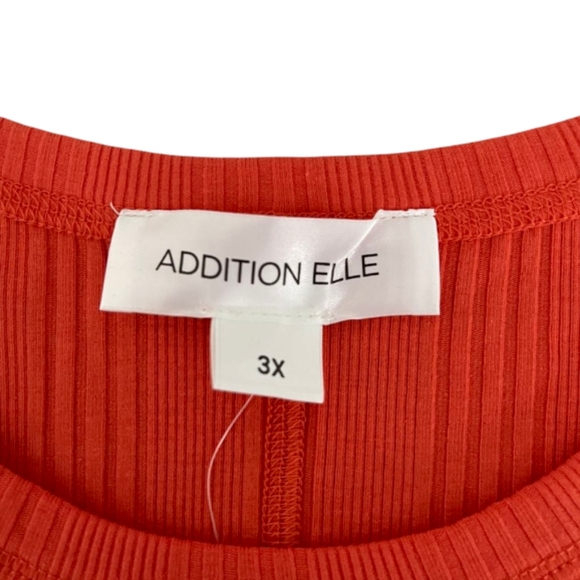 Orange Addition-Elle Women's Rib-Knit Halter Tank Top - Picture 3 of 7
